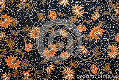 Beautiful Batik Pattern Stock Photo