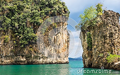 Beautiful Bay in Hong Island - Krabi Province, Thailand Stock Photo