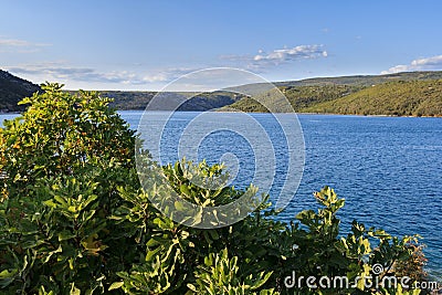 Beautiful Bay at Rakalj in Croatia Stock Photo