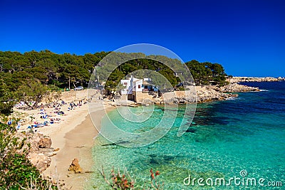 Beautiful beach Cala Gat Stock Photo