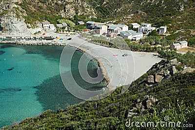 Beautiful beach in Corsica Stock Photo