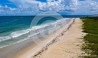 Beautiful Beach at Fort Pierce Inlet State Park Stock Photo