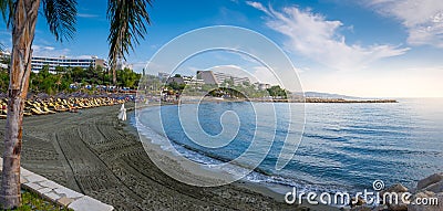 A beautiful beach at Limassol Cyprus Editorial Stock Photo