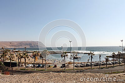 Beach in Arica Editorial Stock Photo