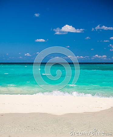 Beautiful beach in Mexico Stock Photo