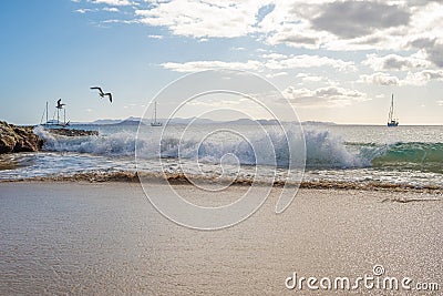 Beautiful beach at Playa Papagayo Stock Photo