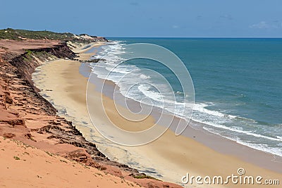 Beautiful beach of Praia do Amor near Pipa, Brazil Stock Photo