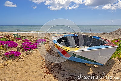 Beautiful beach at Praia Tres Irmaos in Alvor Portugal Stock Photo