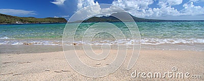 Beautiful beach on Saint Kitts Stock Photo