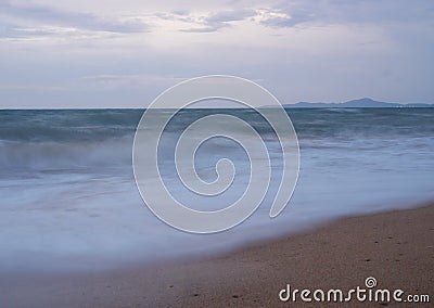 Beautiful beach view at the evening Stock Photo