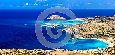 Beautiful beaches of Greek islands Stock Photo
