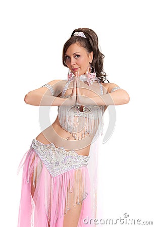 Beautiful bellydancer Stock Photo