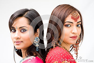 Beautiful Bengali brides Stock Photo
