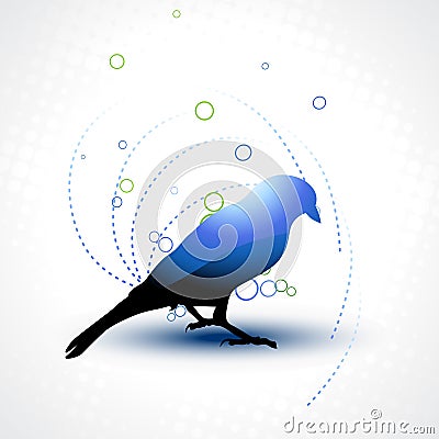 Beautiful bird Vector Illustration