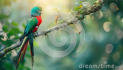 Beautiful bird in nature tropic habitat Stock Photo