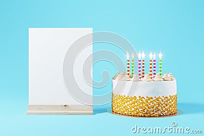 Anniversary party invitation concept Stock Photo