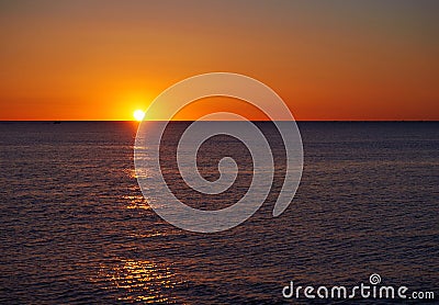 Beautiful blazing sunrise Stock Photo