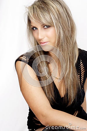 Beautiful blond Stock Photo