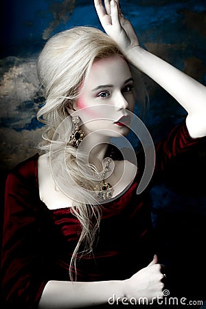 Beautiful blond girl Stock Photo
