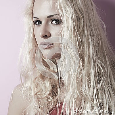 Beautiful blond woman Stock Photo