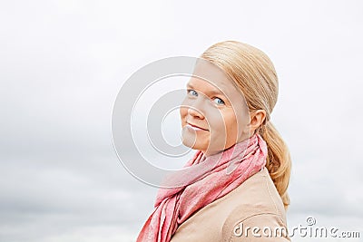 Beautiful blond woman Stock Photo