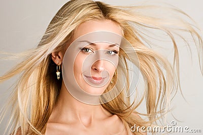 Beautiful blonde Stock Photo