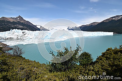Beautiful Perito Moreno Glacier in El Calafate in Patagonia, Argentina in South America Stock Photo