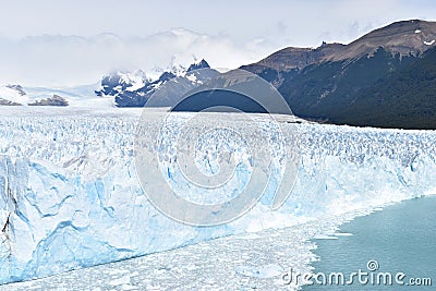 Beautiful Perito Moreno Glacier in El Calafate in Patagonia, Argentina in South America Stock Photo