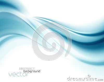 Beautiful Blue Satin. Drapery Background Vector Illustration