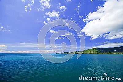 Beautiful blue sea from Similan South Thailand, Asia Stock Photo