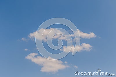 Beautiful of Blue sky background with tiny clouds. Stock Photo