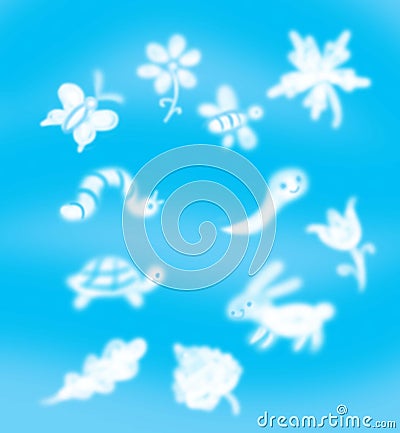 Beautiful blue sky with clouds Stock Photo