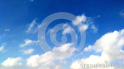 Beautiful blue sky and clouds stock photo Stock Photo