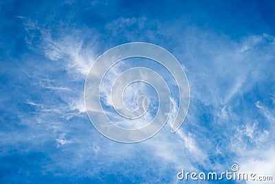 Beautiful blue sky and white clouds Stock Photo