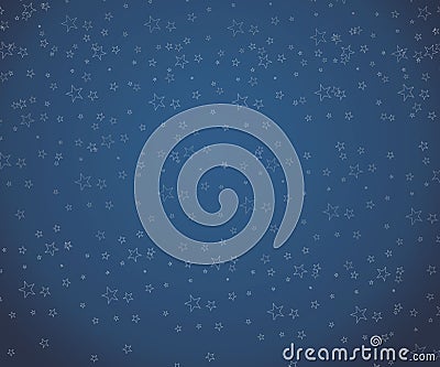 Beautiful Blue Stary Background for Christmas Stock Photo