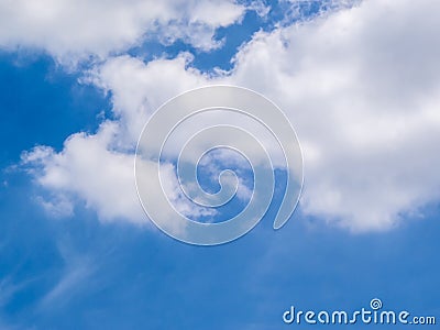 Beautiful blue summer sky Stock Photo