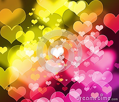 Beautiful blur heart background Stock Photo