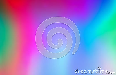 Beautiful blurred iredescent holographic abstract gradient. Wave of color, the overflow of color shades into each other Stock Photo