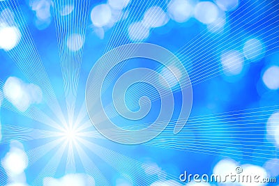 Beautiful bokeh bright blue Stock Photo