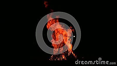 Beautiful Bone fire in Indonesian Stock Photo