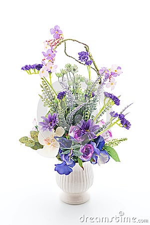 beautiful bouquet flower in vase Stock Photo