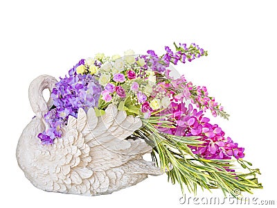 https://thumbs.dreamstime.com/x/beautiful-bouquet-flowers-swan-vase-statues-clipping-path-white-background-44054209.jpg