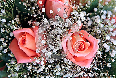 Beautiful bouquet of flowers at a wedding Stock Photo