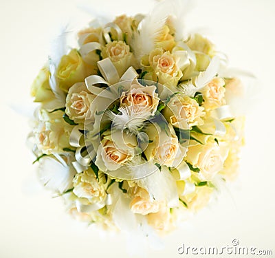 Beautiful bridal bouquet Stock Photo