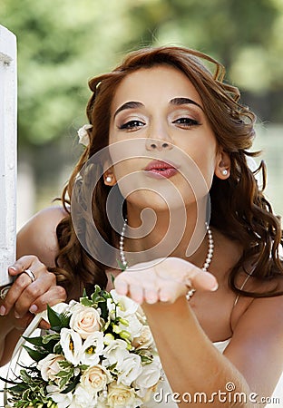 Beautiful bride Stock Photo