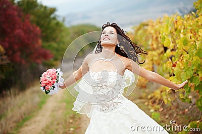 Beautiful bride Stock Photo