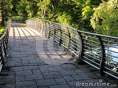 Beautiful bridge leading to Three Sisters Islands Stock Photo