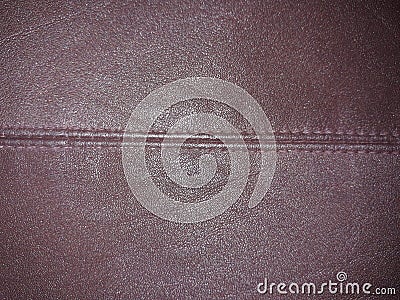 beautiful brown leather texture background, closeup detail of flat leather dark brown color Stock Photo