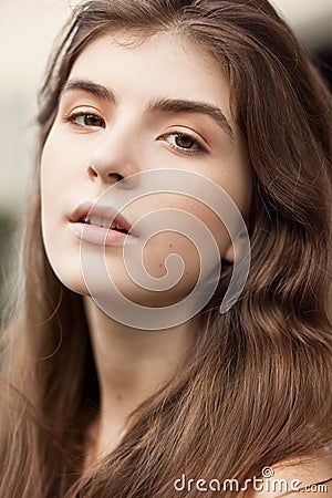 Beautiful brunett woman Stock Photo