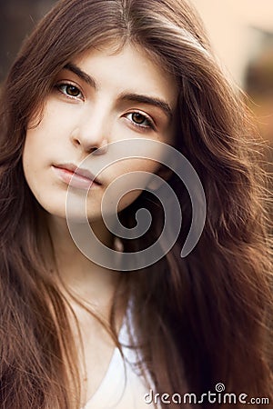 Beautiful brunett woman Stock Photo